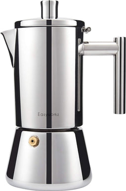 Easyworkz Diego Stovetop Espresso Maker - 12 Kopjes - RVS met Inductiebasis