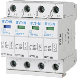 Eaton 167620 SPCT2-280-3+NPE Overspanningsveilige afleider Overspanningsbeveiliging voor: Verdeelkast 20 kA 1 stuk(s)