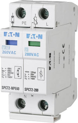 Eaton 167621 SPCT2-335-1+NPE Overspanningsveilige afleider Overspanningsbeveiliging voor: Verdeelkast 20 kA 1 stuk(s)