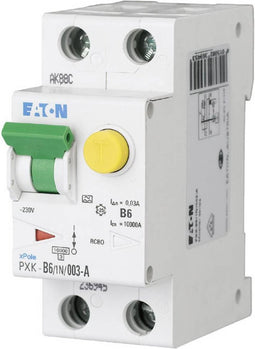 Eaton 236961 Aardlekschakelaar/zekeringautomaat 2-polig 6 A 0.03 A 240 V/AC
