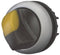 Eaton 284396 M22-WLKV-Y Keuzetoets Kunststof frontring Knevel Zwart 1 stuk(s)
