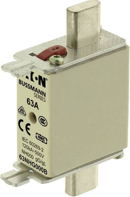 Eaton 63NHG000B Zekeringsinzetstuk Afmeting zekering : 0 63 A 500 V/AC 1 stuk(s)
