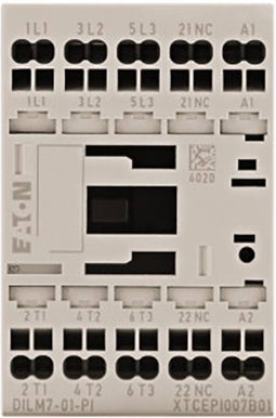 Eaton DILM7-01(230V50HZ,240V60HZ)-PI Vermogensbeveiliging 3x NO 3 kW 7 A 1 stuk(s)