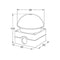 Eaton FAK-R/KC11/I Voet-/slagdrukknop 230 V/AC 6 A 1x uit/(aan) Moment (Ø x h) 94 mm x 101 mm IP67 1 stuk(s)