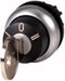 Eaton M22-WRS3-MS2 Sleutelknop Kunststof frontring Sleutel Zwart 1 stuk(s)