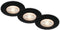 BRILONER - Set van 3 LED Inbouwspots - IP65 - Ø9 cm - 5W - 480 Lm - 3.000 K - zwart (3 stuks)
