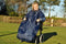 Splash Wheely Mac Deluxe - Regenponcho met mouwen - M - Blauw