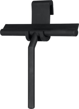 EAVY Douchewisser Zwart met Ophangsysteem - Badkamer Accessoires - Raamwisser - Trekker Douche - Silicone - 21cm x 16cm