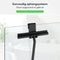 EAVY Douchewisser Zwart met Ophangsysteem - Badkamer Accessoires - Raamwisser - Trekker Douche - Silicone - 21cm x 16cm