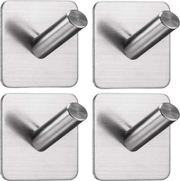 EAVY Handdoekhaakjes Zelfklevend - Set van 4 Handdoek Haakjes - Wandhaak - Handdoekhouder