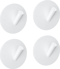 EAVY - Set van 4 Zelfklevende handdoekhaakjes RVS - handdoekhouder - wandhaak - plakhaak - WIT