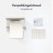 EAVY WC Rolhouder met Plankje - Zelfklevend / Zonder Boren / Boren - Toiletrolhouder - Zilver