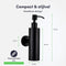 EAVY - Zeeppompje - Zeepdispenser Wandmontage - Zwart - Hangend - RVS - Badkamer accessoires