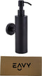 EAVY - Zeeppompje - Zeepdispenser Wandmontage - Zwart - Hangend - RVS - Badkamer accessoires