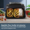 Philips 5000 Series NA551/00 - Dual Basket Airfryer - Stoomfunctie - 9L - Tot 6 Personen