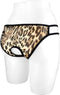 Fashion Secret Ophelia - Erotische Slip met Open Kruis - Luipaardprint - One Size
