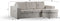 Furntastik 3 zits bank CL L+R, stof Lord 22, E460 beige