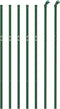 vidaXL - Draadgaashek - 0,8x10 - m - gegalvaniseerd - staal - groen