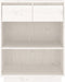 vidaXL - Wandkast - 60x34x75 - cm - massief - grenenhout - wit