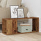 vidaXL - Tv-meubel - 80x24x32cm - bewerkt - hout - oud - houtkleurig