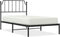 vidaXL - Bedframe - met - hoofdbord - metaal - zwart - 100x190 - cm