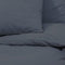vidaXL - Dekbedovertrekset - 155x220 - cm - katoen - antracietkleurig