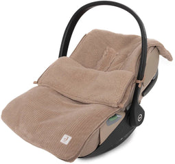 Jollein Voetenzak - Autostoel & Kinderwagen - 3/5 punts gordel - Milky Coffee - 42x82cm