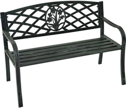 EazyLife Tuinbank Tuinbank - zitbank - tuinmeubel metaal, groen 114 cm