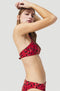 O'Neill Cali Mix - Bikinitopje Crop - Dunne verstelbare schouderbandjes - Rood AOP