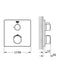 GROHE Grohtherm - Thermostatische inbouw douchekraan - AquaDimmer - Chroom