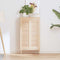 vidaXL - Kastdeuren - met - lamellen - 2 - st - 99x29,5 - cm - massief - grenenhout