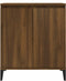 vidaXL - Dressoir - 60x35x70 - cm - bewerkt - hout - bruin - eikenkleur