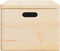 vidaXL - Houten - kist - met - deksel&handvatten - 40x30x23cm - massief - grenenhout