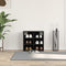 vidaXL - Schoenenkast - Zwart - Eik - 52,5x30x50 - cm