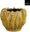 Mica Decorations Bloempot Thom - 27.5x27.5x22 cm - Keramiek - Geel