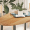vidaXL - Tafelblad - 120x60x2 - cm - ovaal - massief - eikenhout - lichtbruin