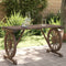 vidaXL - Tuintafel - 115x55x65 - cm - massief - vurenhout
