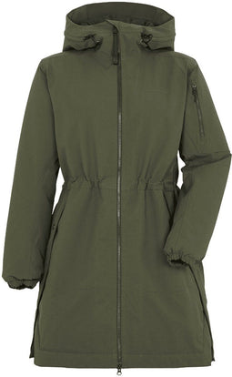 Didriksons ELLA - Dames Outdoor parka - Sportieve look - Donkergroen (2022)