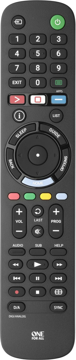 Sony URC 4912 - Afstandsbediening TV - Vervangt 1 op 1 originele afstandsbediening - 2x AAA (niet inbegrepen)