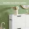 SoBuy FSR100-W - Schoenenkast - 4 Kleppen - Wit