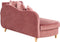 MERI II - Chaise longue - Roze - Rechterzijde - Fluweel