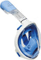 Atlantis Snorkelmasker - Full Face Masker - 180 graden zicht - Wit/Blauw - XS