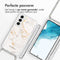 iMoshion Hoesje Geschikt voor Samsung Galaxy S22 Hoesje Met Koord - iMoshion Design Hoesje met Koord - Wit / White Marble