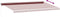 vidaXL - Luifel - handmatig - uittrekbaar - 600x300 - cm - bordeauxrood