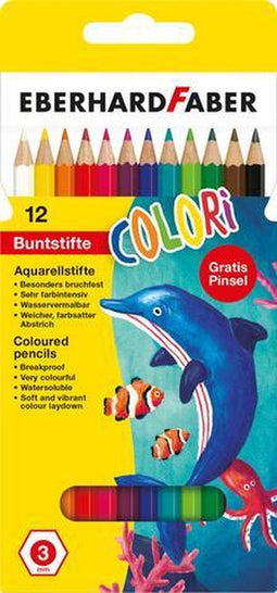 Eberhard Faber aquarelpotlood - Colori - 12 stuks - kartonetui - EF-516012