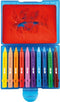 Eberhard Faber badkrijt - 10 stuks - inclusief 5 sjablonen - plastic bewaarbox - EF-524110