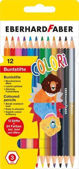 Eberhard Faber kleurpotloden - Colori - 2-zijdig - 12 stuks/24 kleuren - EF-514811