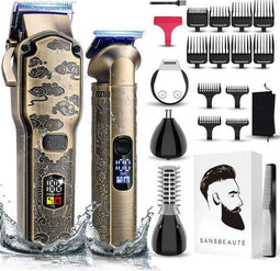 Sansbeauté® Barber Edition - 5-in-1 Tondeuse - Multifunctioneel - Goud