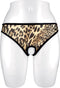 Fashion Secret Ophelia - Erotische Slip met Open Kruis - Luipaardprint - One Size