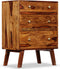 vidaXL - Bijzetkast - 60x35x76 - cm - massief - sheeshamhout